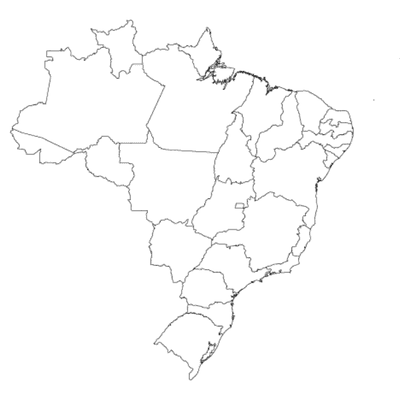 Mapa do Brasil — sede em São Paulo